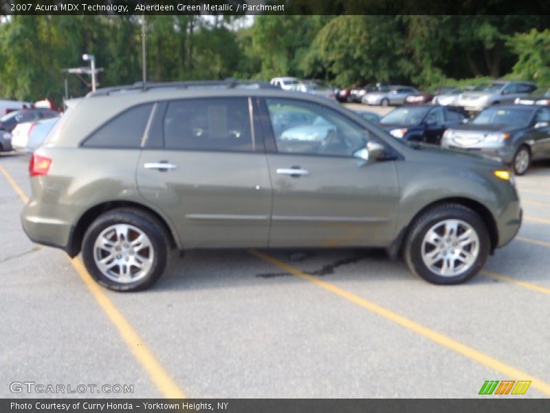 Aberdeen Green Metallic / Parchment 2007 Acura MDX Technology