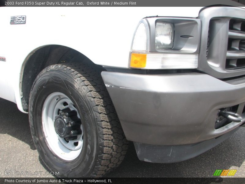 Oxford White / Medium Flint 2003 Ford F350 Super Duty XL Regular Cab
