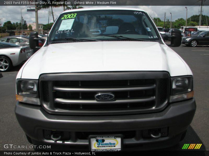 Oxford White / Medium Flint 2003 Ford F350 Super Duty XL Regular Cab