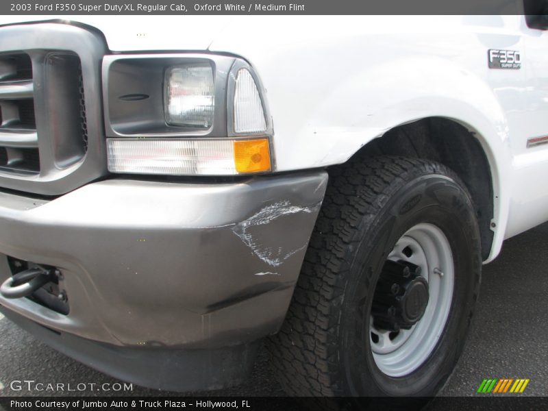Oxford White / Medium Flint 2003 Ford F350 Super Duty XL Regular Cab