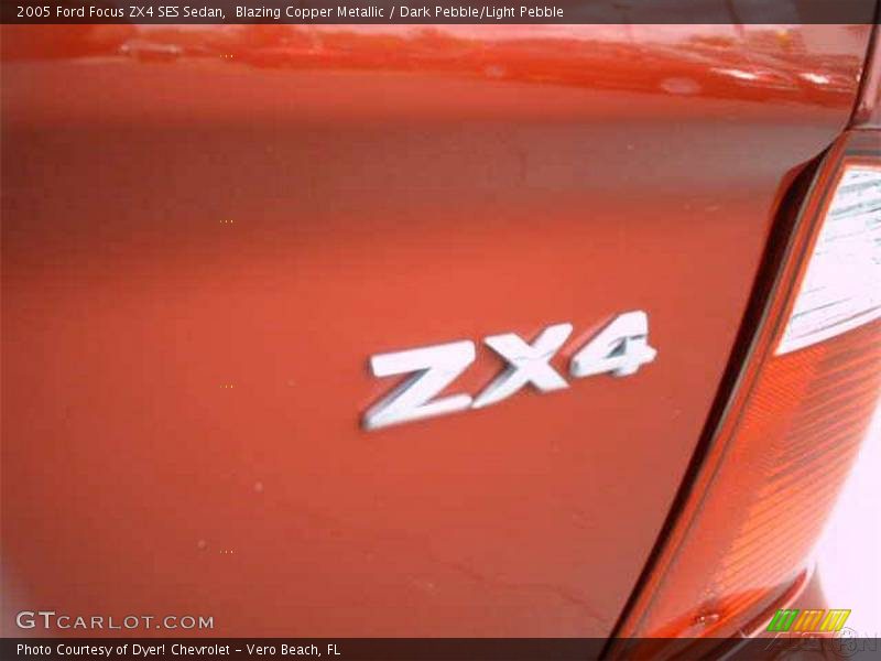 Blazing Copper Metallic / Dark Pebble/Light Pebble 2005 Ford Focus ZX4 SES Sedan