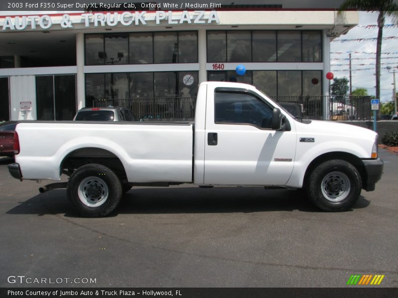 Oxford White / Medium Flint 2003 Ford F350 Super Duty XL Regular Cab