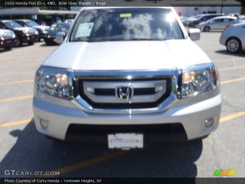 Billet Silver Metallic / Beige 2009 Honda Pilot EX-L 4WD
