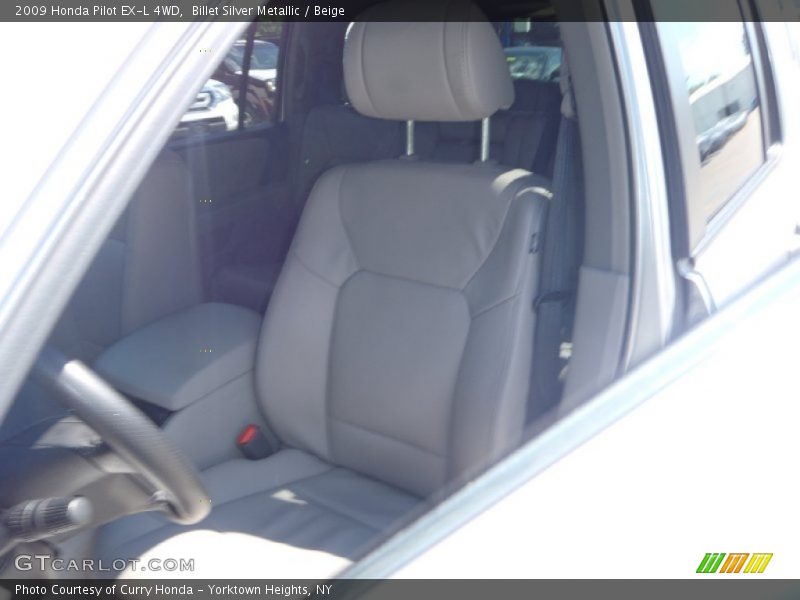 Billet Silver Metallic / Beige 2009 Honda Pilot EX-L 4WD