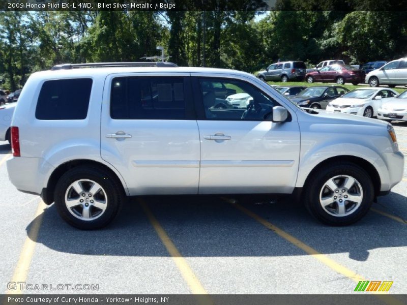 Billet Silver Metallic / Beige 2009 Honda Pilot EX-L 4WD