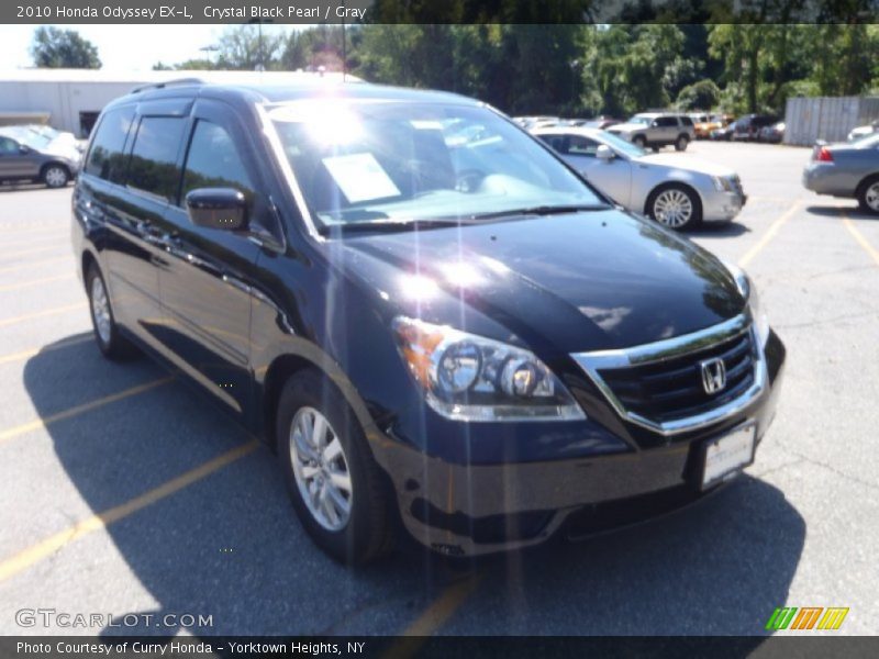 Crystal Black Pearl / Gray 2010 Honda Odyssey EX-L
