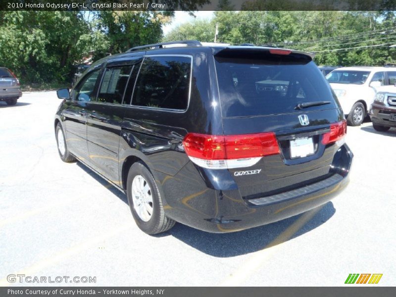 Crystal Black Pearl / Gray 2010 Honda Odyssey EX-L