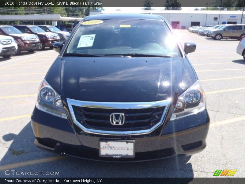 Crystal Black Pearl / Gray 2010 Honda Odyssey EX-L