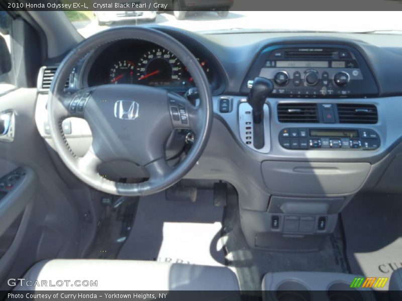 Crystal Black Pearl / Gray 2010 Honda Odyssey EX-L