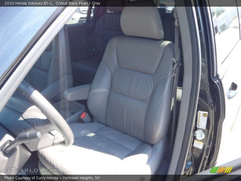 Crystal Black Pearl / Gray 2010 Honda Odyssey EX-L