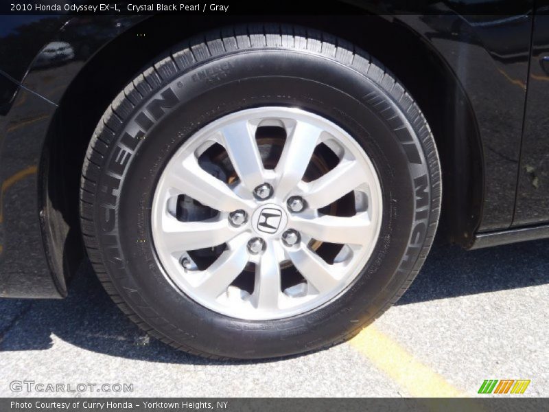 Crystal Black Pearl / Gray 2010 Honda Odyssey EX-L