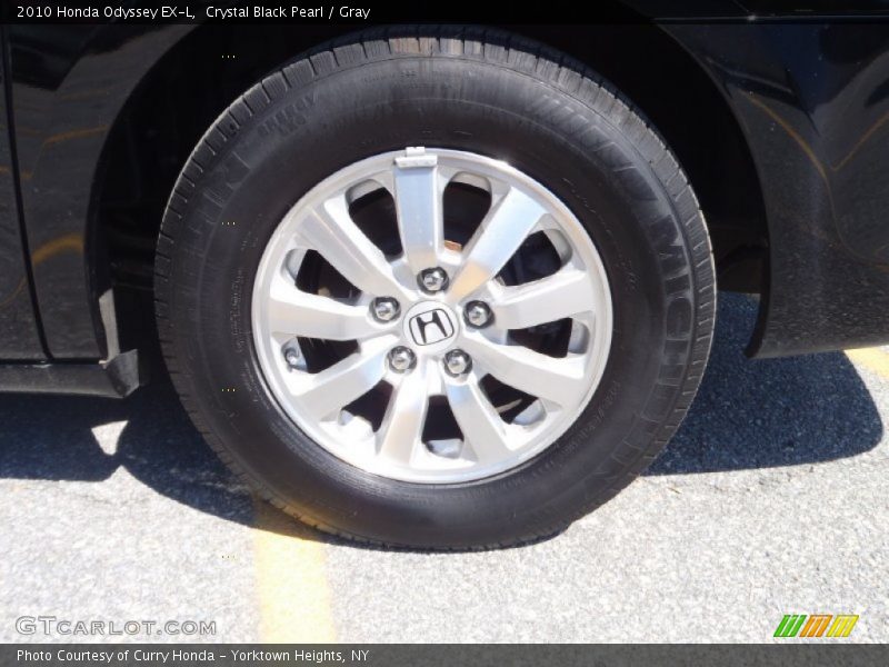 Crystal Black Pearl / Gray 2010 Honda Odyssey EX-L
