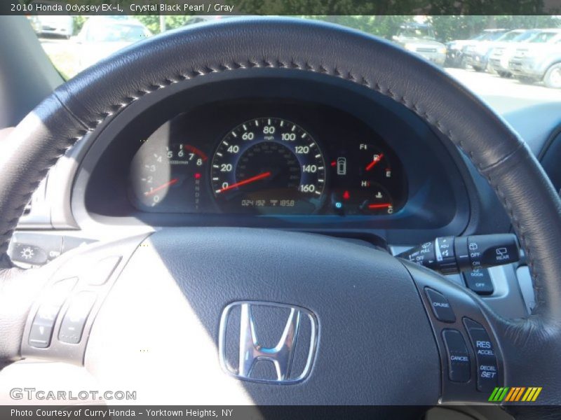 Crystal Black Pearl / Gray 2010 Honda Odyssey EX-L