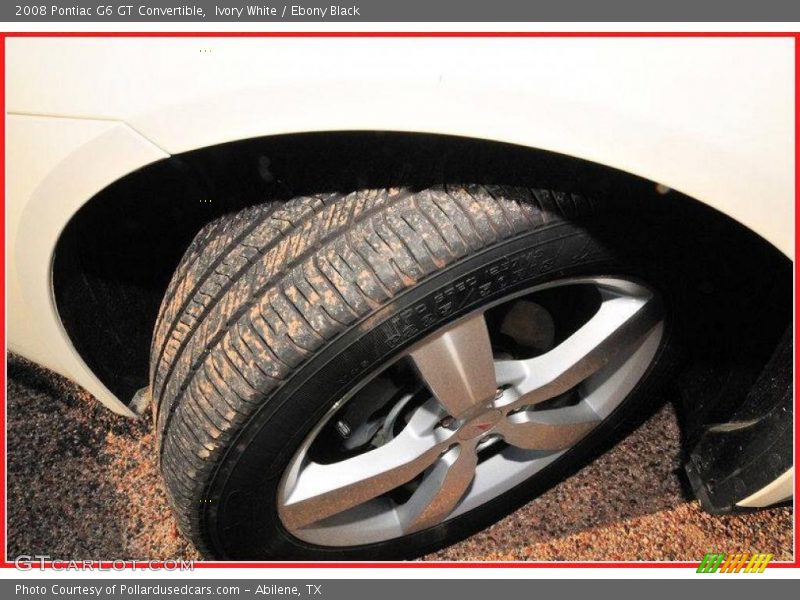 Ivory White / Ebony Black 2008 Pontiac G6 GT Convertible