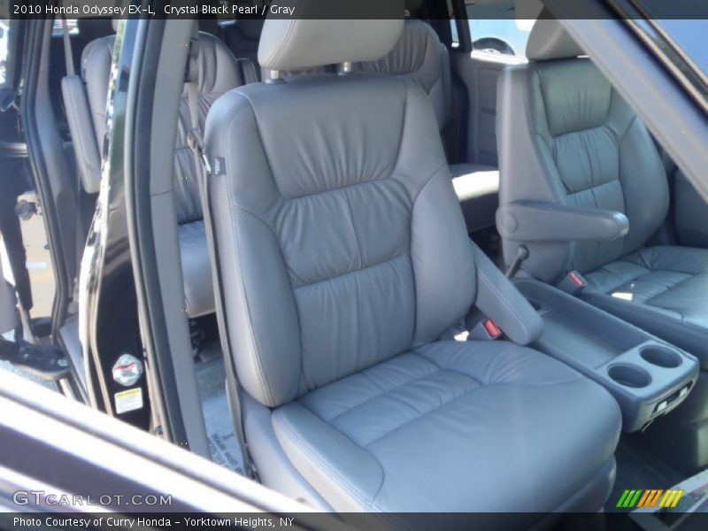 Crystal Black Pearl / Gray 2010 Honda Odyssey EX-L