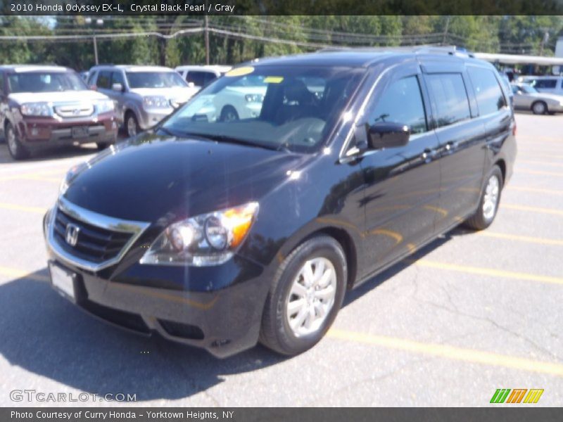 Crystal Black Pearl / Gray 2010 Honda Odyssey EX-L