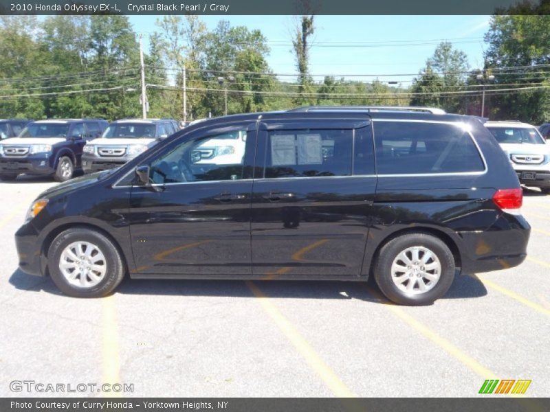 Crystal Black Pearl / Gray 2010 Honda Odyssey EX-L