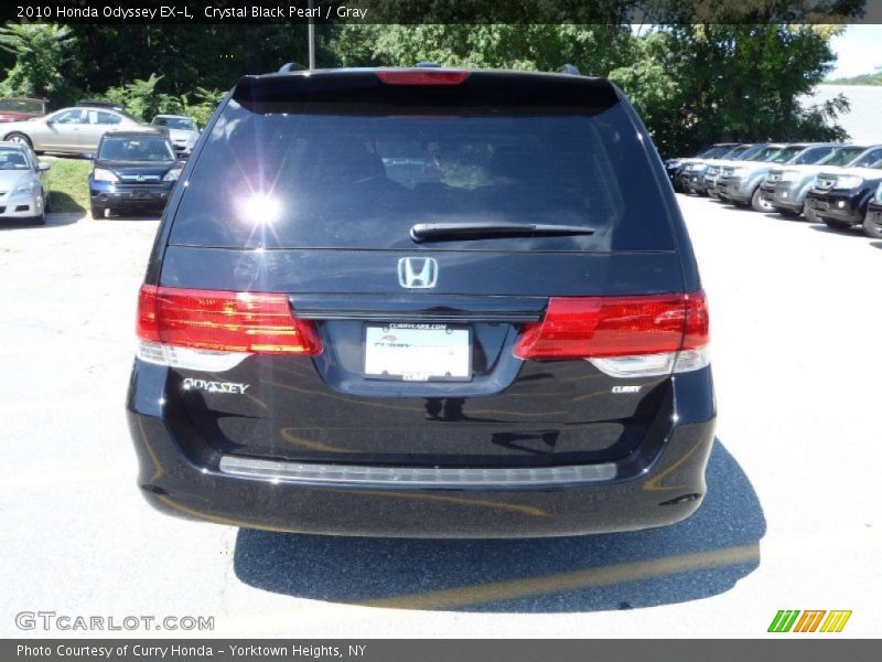 Crystal Black Pearl / Gray 2010 Honda Odyssey EX-L