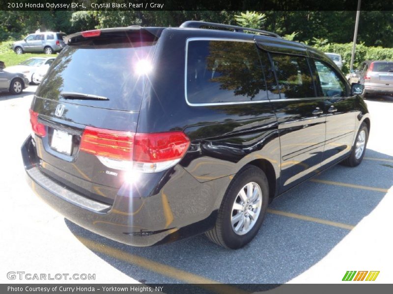 Crystal Black Pearl / Gray 2010 Honda Odyssey EX-L