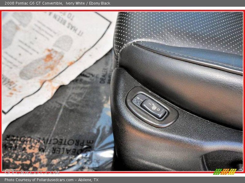 Ivory White / Ebony Black 2008 Pontiac G6 GT Convertible