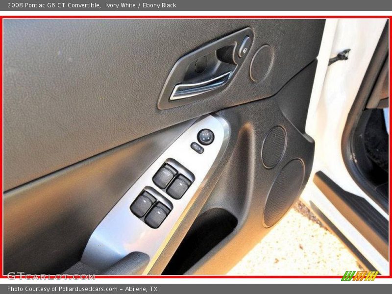 Ivory White / Ebony Black 2008 Pontiac G6 GT Convertible