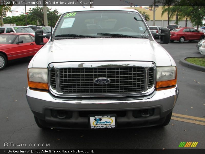 Oxford White / Medium Graphite 2001 Ford Excursion XLT