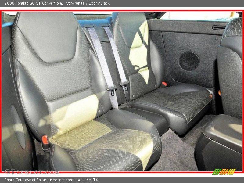 Ivory White / Ebony Black 2008 Pontiac G6 GT Convertible