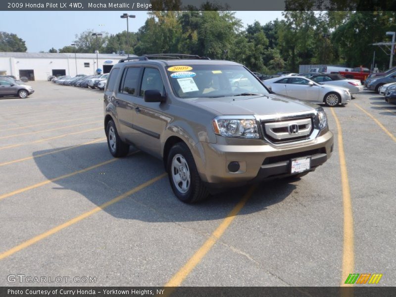 Mocha Metallic / Beige 2009 Honda Pilot LX 4WD
