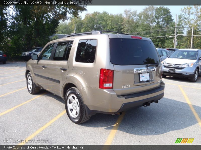 Mocha Metallic / Beige 2009 Honda Pilot LX 4WD
