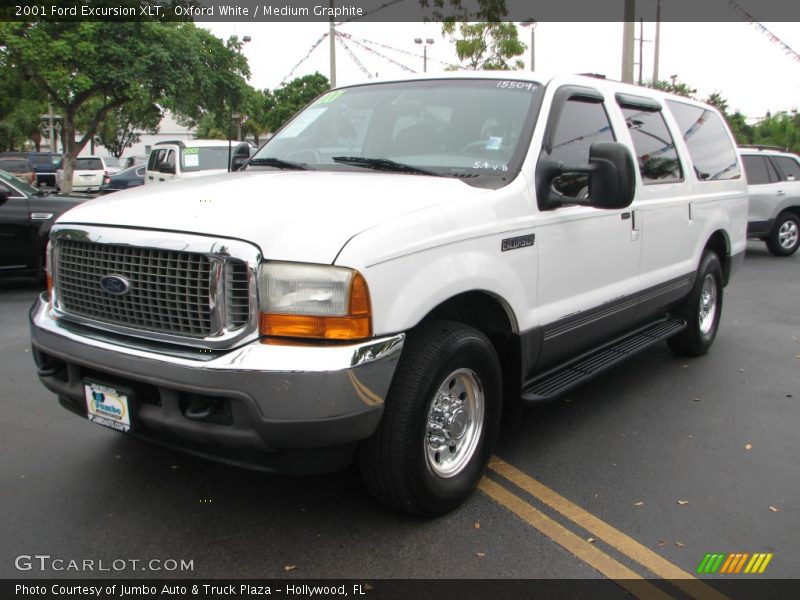 Oxford White / Medium Graphite 2001 Ford Excursion XLT