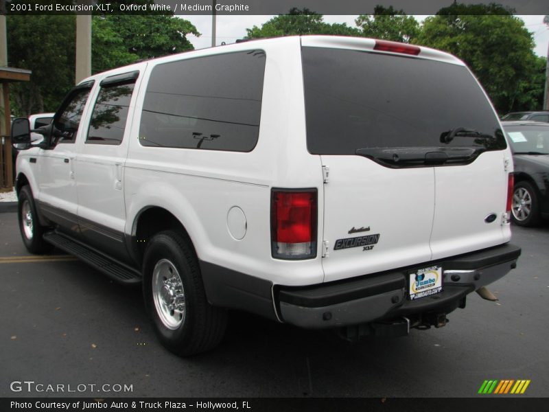 Oxford White / Medium Graphite 2001 Ford Excursion XLT