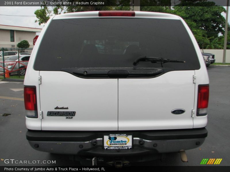 Oxford White / Medium Graphite 2001 Ford Excursion XLT