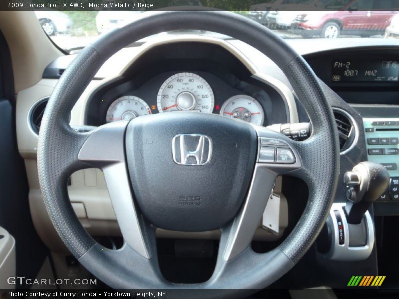 Mocha Metallic / Beige 2009 Honda Pilot LX 4WD