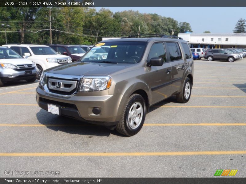 Mocha Metallic / Beige 2009 Honda Pilot LX 4WD