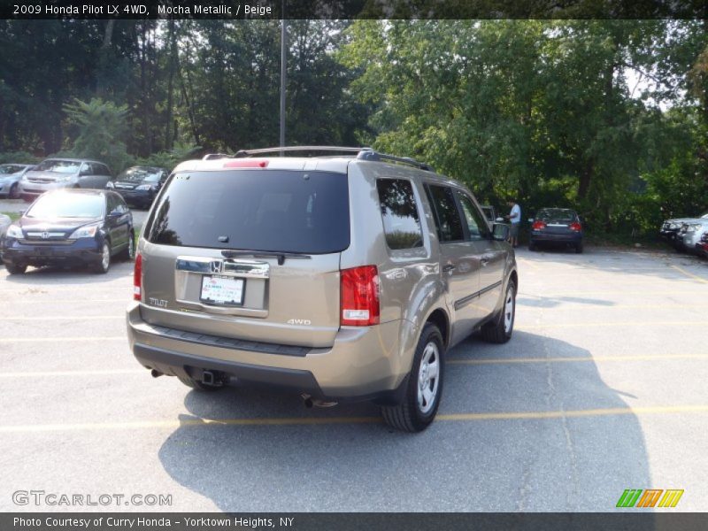 Mocha Metallic / Beige 2009 Honda Pilot LX 4WD