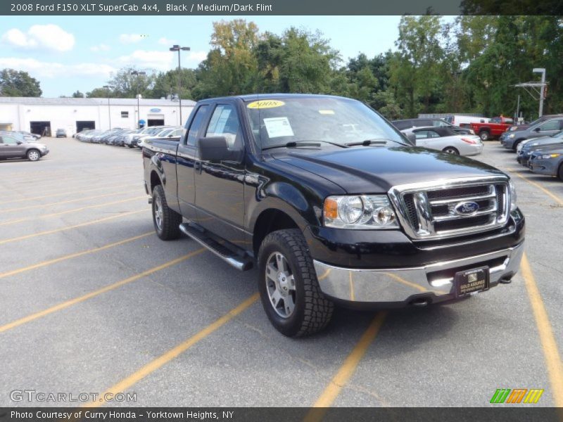 Black / Medium/Dark Flint 2008 Ford F150 XLT SuperCab 4x4