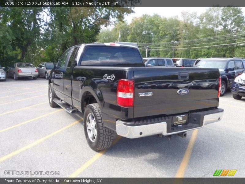 Black / Medium/Dark Flint 2008 Ford F150 XLT SuperCab 4x4