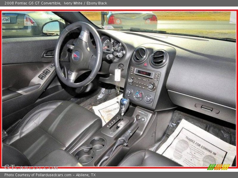 Ivory White / Ebony Black 2008 Pontiac G6 GT Convertible