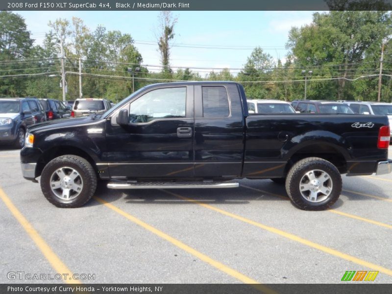Black / Medium/Dark Flint 2008 Ford F150 XLT SuperCab 4x4