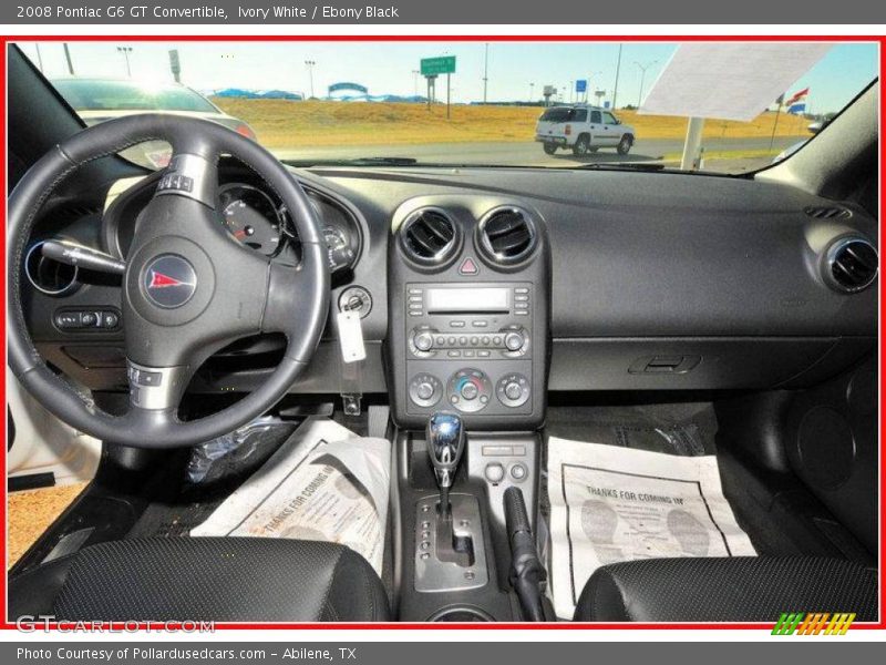 Ivory White / Ebony Black 2008 Pontiac G6 GT Convertible