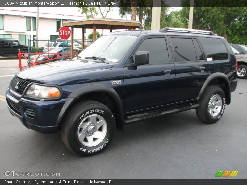 Memphis Blue Pearl / Gray 2004 Mitsubishi Montero Sport LS
