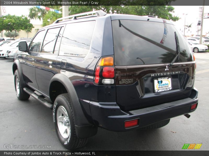 Memphis Blue Pearl / Gray 2004 Mitsubishi Montero Sport LS