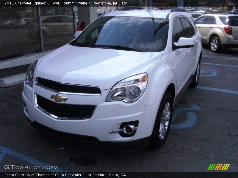 Summit White / Brownstone/Jet Black 2011 Chevrolet Equinox LT AWD