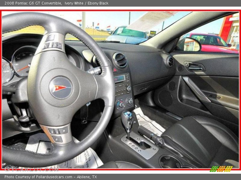 Ivory White / Ebony Black 2008 Pontiac G6 GT Convertible