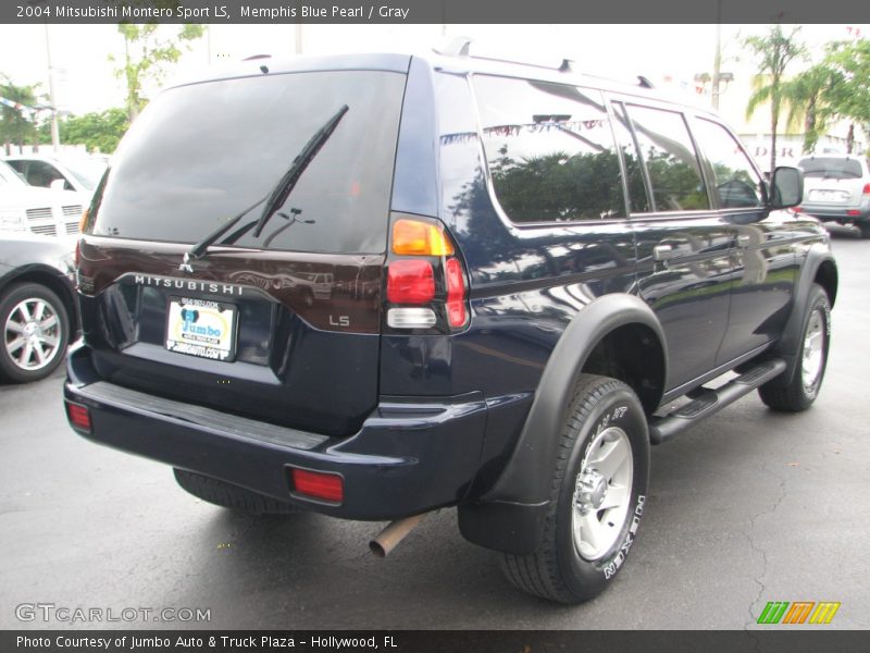 Memphis Blue Pearl / Gray 2004 Mitsubishi Montero Sport LS