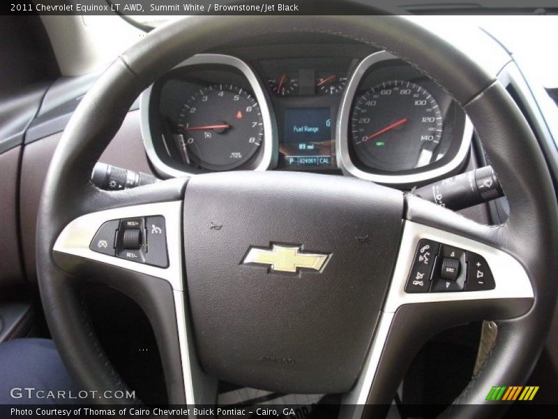 Summit White / Brownstone/Jet Black 2011 Chevrolet Equinox LT AWD