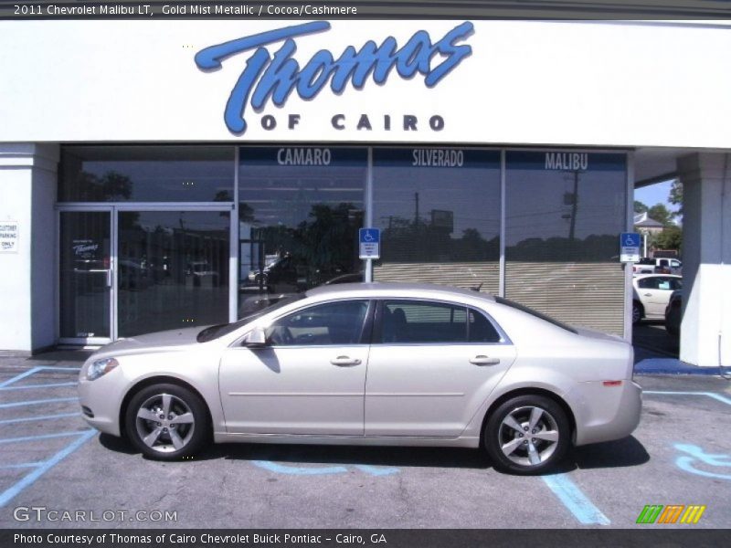 Gold Mist Metallic / Cocoa/Cashmere 2011 Chevrolet Malibu LT