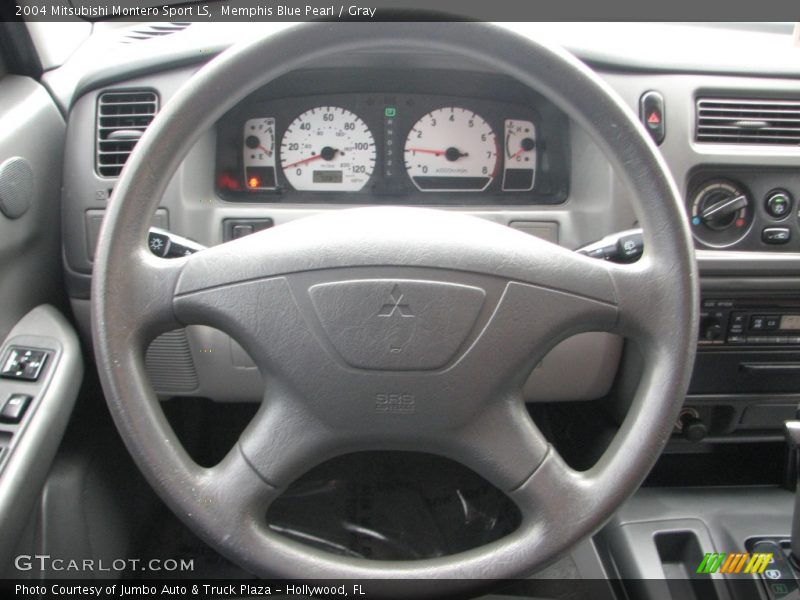 Memphis Blue Pearl / Gray 2004 Mitsubishi Montero Sport LS