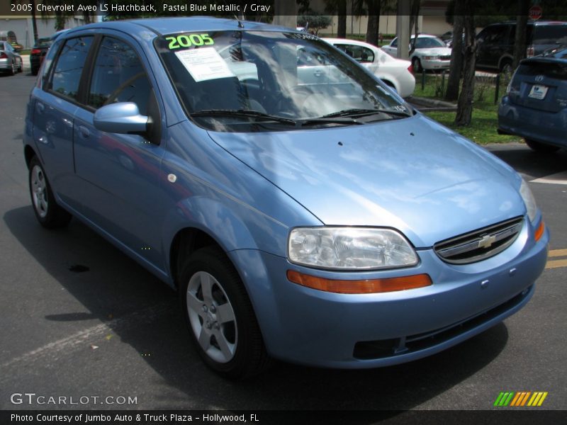 Pastel Blue Metallic / Gray 2005 Chevrolet Aveo LS Hatchback