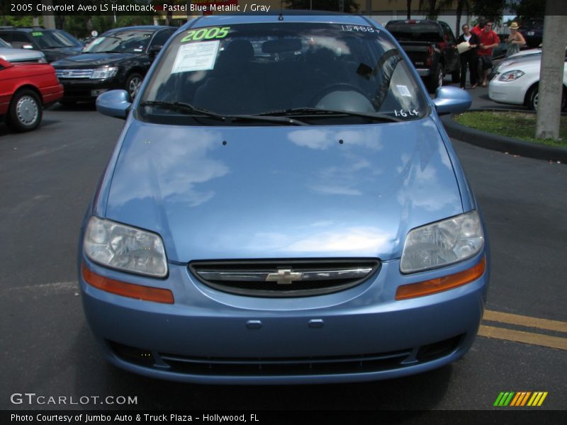 Pastel Blue Metallic / Gray 2005 Chevrolet Aveo LS Hatchback